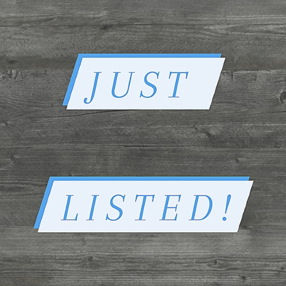 JUST LISTED!!